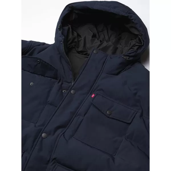 Levis Mens Arctic Cloth Quilted Performance ParkaNavy