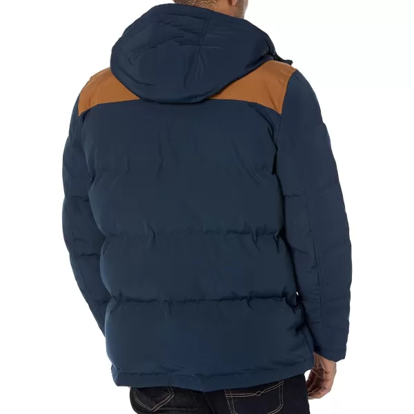 Levis Mens Arctic Cloth Quilted Performance ParkaNvyDk Brn