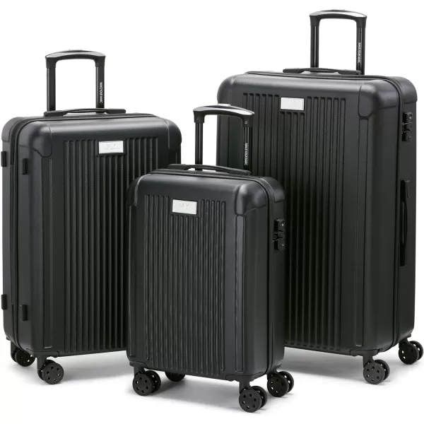 Marc New York Lotus 21 Upright Luggage Black Carry OnMarc New York Lotus 21 Upright Luggage Black Carry On