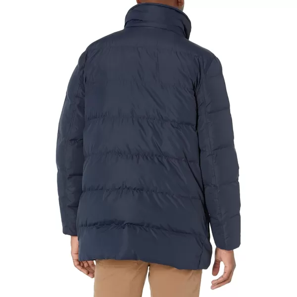 Marc New York by Andrew Marc Mens Conway Hooded Matte Shell Parka Jacket with Removable Faux FurInk