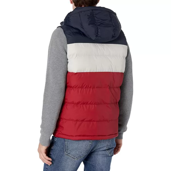 Tommy Hilfiger Mens Quilted Puffer VestMidnightIceRed Hoody