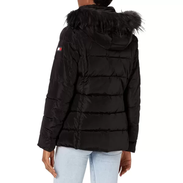 Tommy Hilfiger Womens Short Puffer JacketBold Black