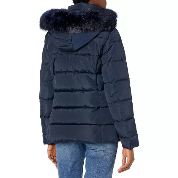 Tommy Hilfiger Womens Short Puffer JacketDark Navy Blue