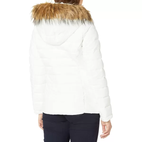 Tommy Hilfiger Womens Short Puffer JacketSnowy White