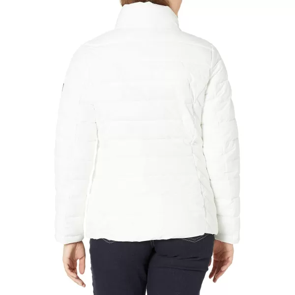 Tommy Hilfiger Womens Short Puffer JacketSnowy White