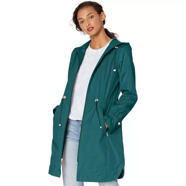 Cole Haan Womens Hooded Anorack Rain CoatPine