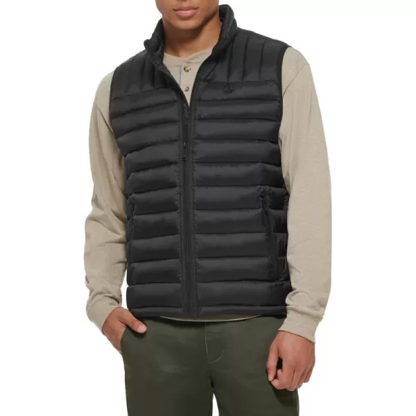 Dockers Mens The Noah Classic Ultra Loft Packable Puffer JacketBlack Vest