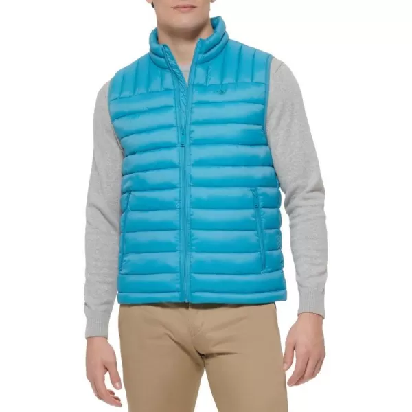 Dockers Mens The Noah Classic Ultra Loft Packable Puffer JacketBlue Vest