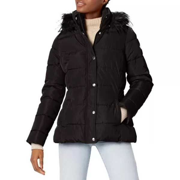 Tommy Hilfiger Womens Short Puffer JacketBold Black