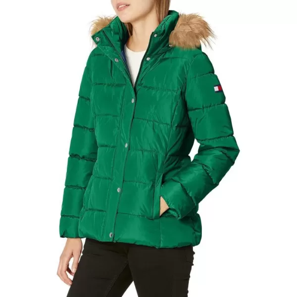 Tommy Hilfiger Womens Short Puffer JacketPine