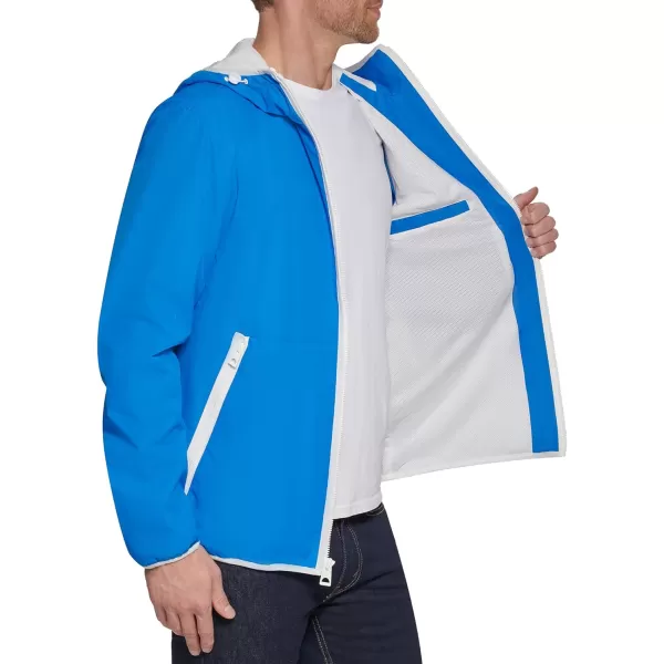 GUESS Mens Hooded WindbreakerAqua