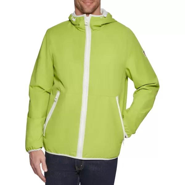 GUESS Mens Hooded WindbreakerLime