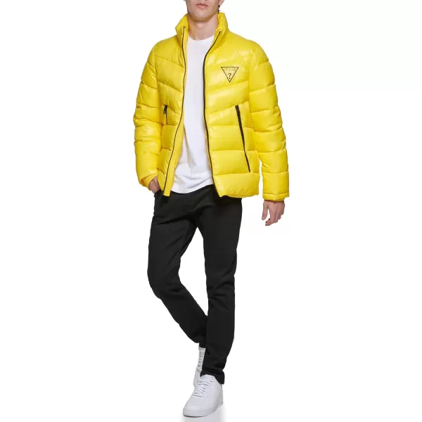 GUESS Mens Midweight Logo Oversized Zip PufferSun