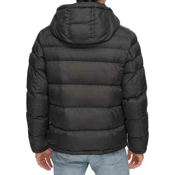 Tommy Hilfiger Mens Hooded Puffer JacketBlack