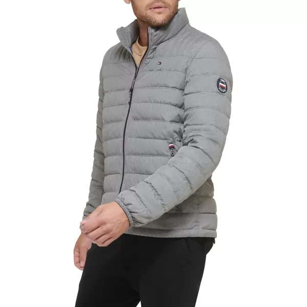 Tommy Hilfiger Mens Ultra Loft Lightweight Packable Puffer Jacket Standard and Big  TallCement