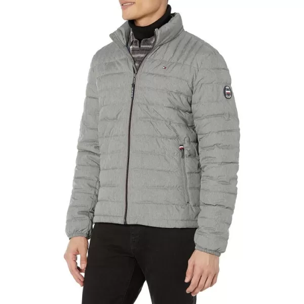 Tommy Hilfiger Mens Ultra Loft Lightweight Packable Puffer Jacket Standard and Big  TallCement