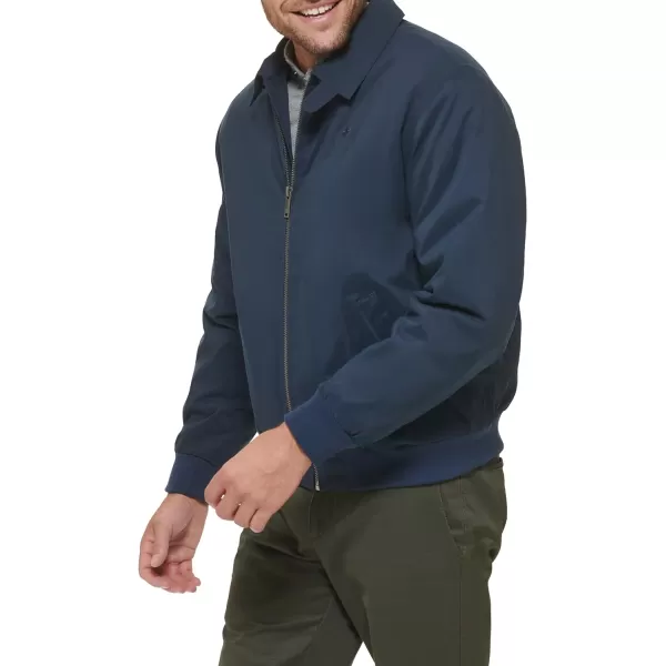 Dockers Mens Micro Twill Golf Bomber JacketDark Navy Filled