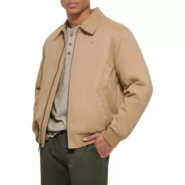 Dockers Mens Micro Twill Golf Bomber JacketGold Filled