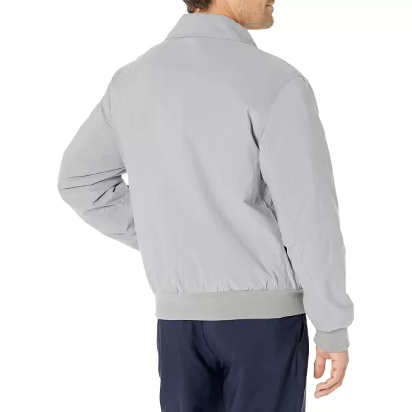 Dockers Mens Micro Twill Golf Bomber JacketGrey Filled