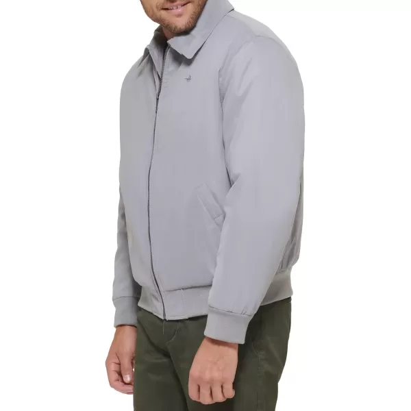 Dockers Mens Micro Twill Golf Bomber JacketGrey Filled