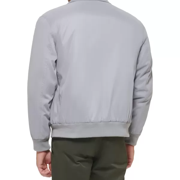 Dockers Mens Micro Twill Golf Bomber JacketGrey Filled