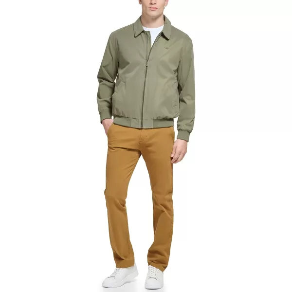 Dockers Mens Micro Twill Golf Bomber JacketOlive