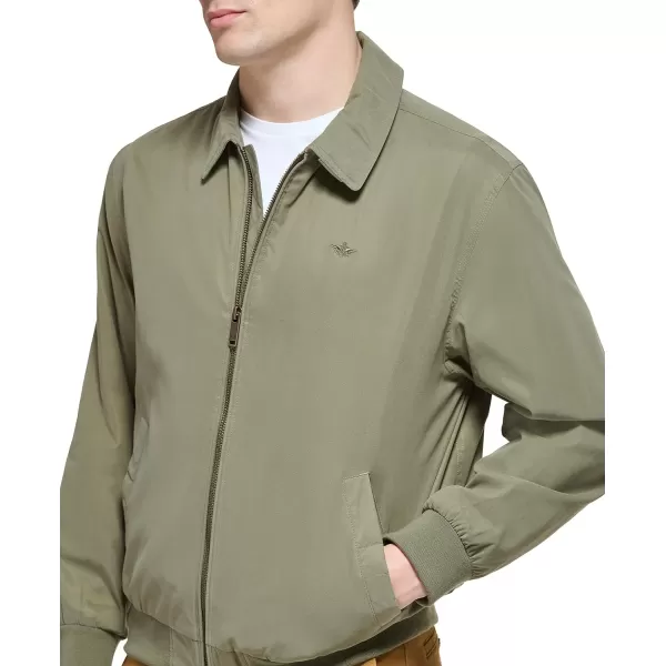 Dockers Mens Micro Twill Golf Bomber JacketOlive