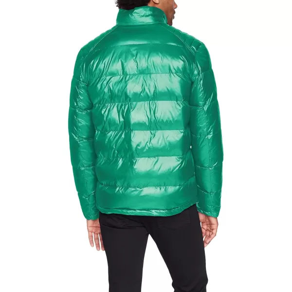 GUESS mens Midweight Puffer Jacket With Removable HoodDeep Kelly Green