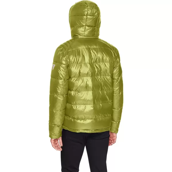 GUESS mens Midweight Puffer Jacket With Removable HoodDeep Moss