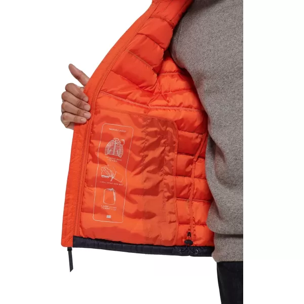 Tommy Hilfiger Mens Ultra Loft Lightweight Packable Puffer Jacket Standard and Big  TallApres Ski Colorblock