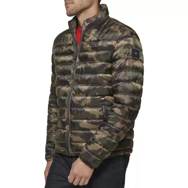 Tommy Hilfiger Mens Ultra Loft Lightweight Packable Puffer Jacket Standard and Big  TallCamouflage