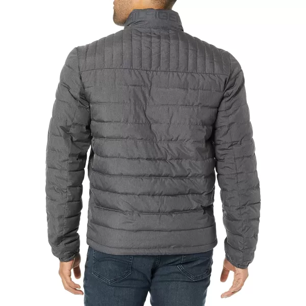 Tommy Hilfiger Mens Ultra Loft Lightweight Packable Puffer Jacket Standard and Big  TallHeather Charcoal