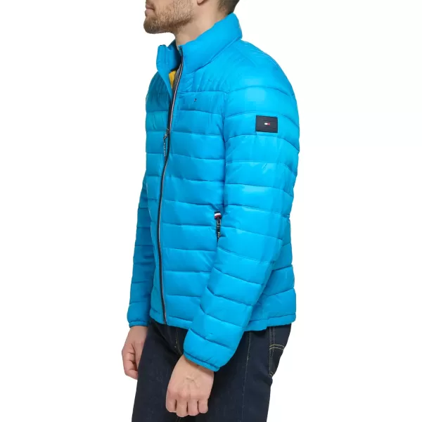 Tommy Hilfiger Mens Ultra Loft Lightweight Packable Puffer Jacket Standard and Big  TallJewel Blue