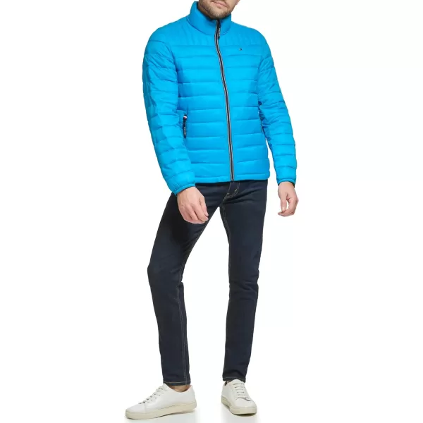 Tommy Hilfiger Mens Ultra Loft Lightweight Packable Puffer Jacket Standard and Big  TallJewel Blue