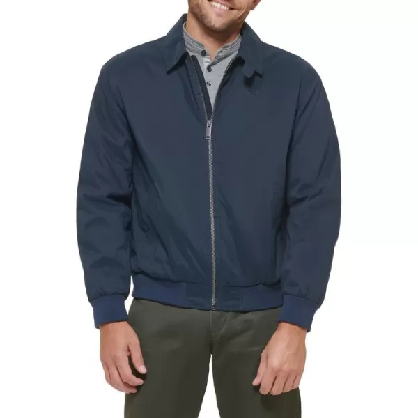 Dockers Mens Micro Twill Golf Bomber JacketDark Navy Filled