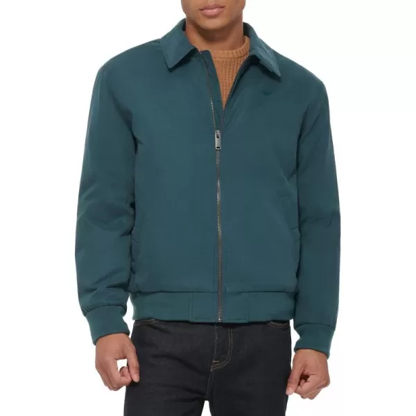 Dockers Mens Micro Twill Golf Bomber JacketForest Filled