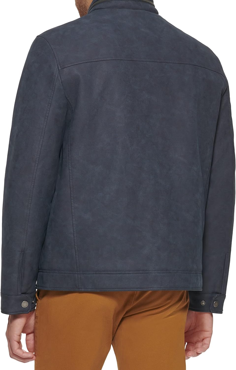 Dockers Men's James Faux Leather Jacket - Quilted Lining, Water Resistant, Zip Front | Casual Outerwear