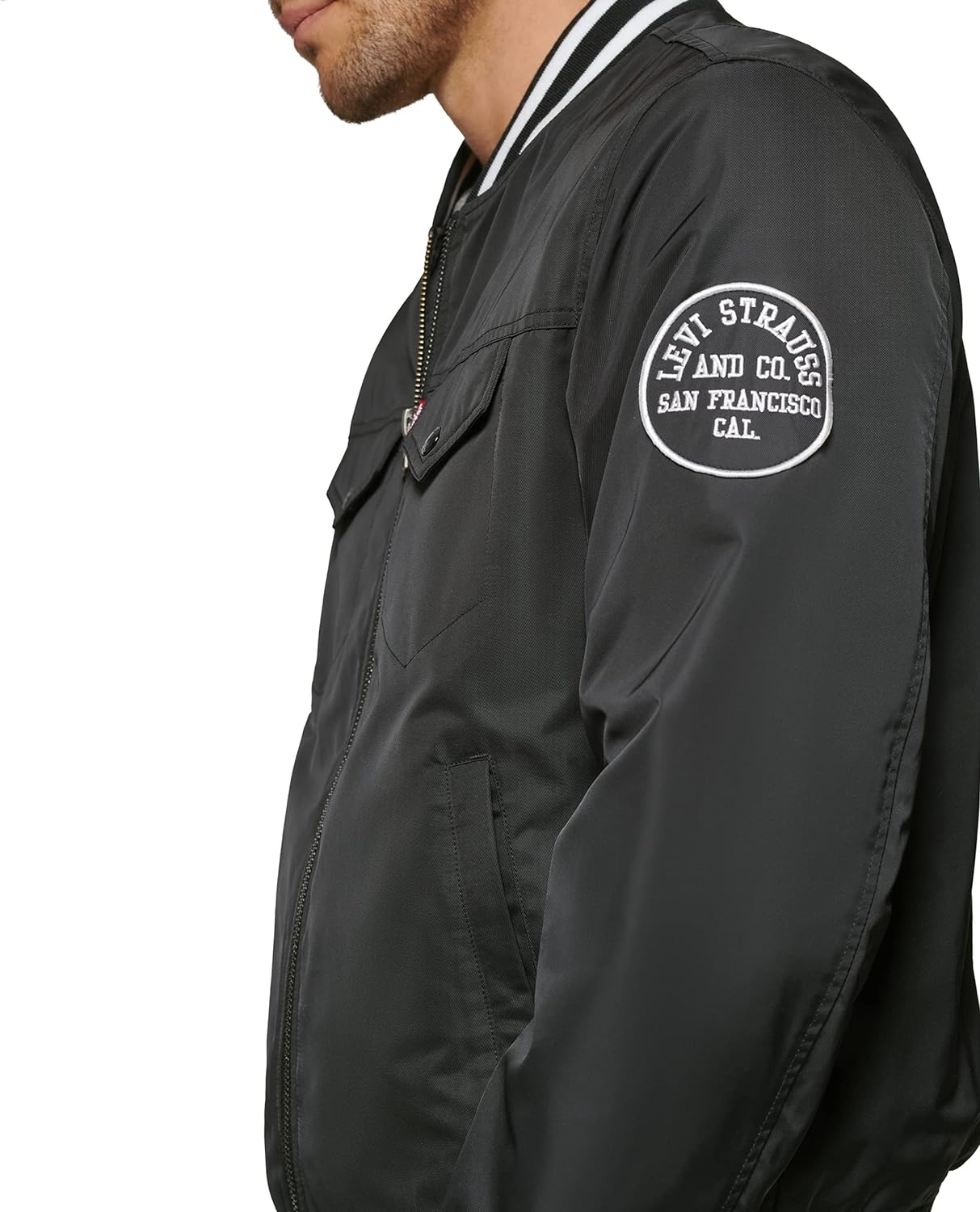 thumbnail image 2 of Champion Water Resistant Soft Shell Bomber Jacket In Red For Men 2 of 11