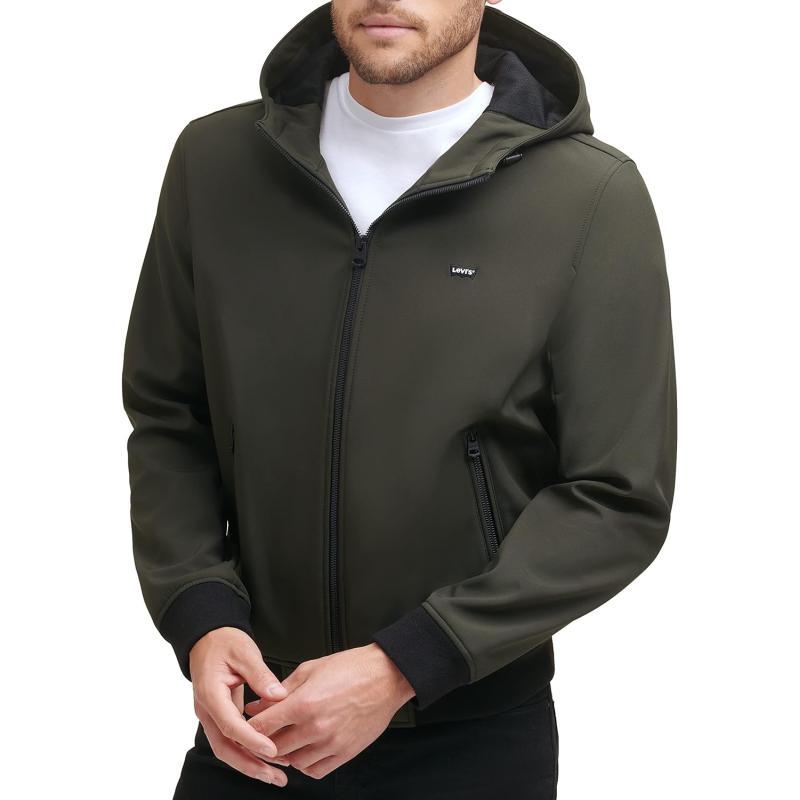 thumbnail image 2 of Champion Water Resistant Soft Shell Bomber Jacket In Red For Men 2 of 11