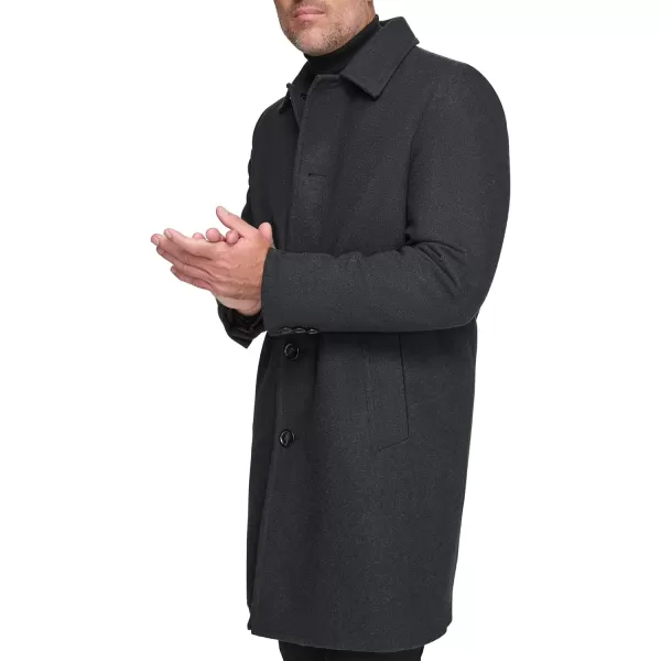 Andrew Marc Mens Long Water Resistant Anholt JacketCharcoal