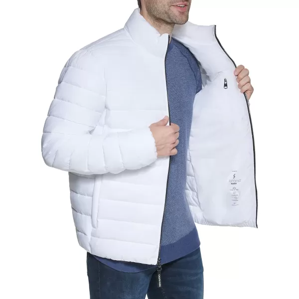 Calvin Klein Lightweight Puffer WaterResistant Down Mens JacketWhite