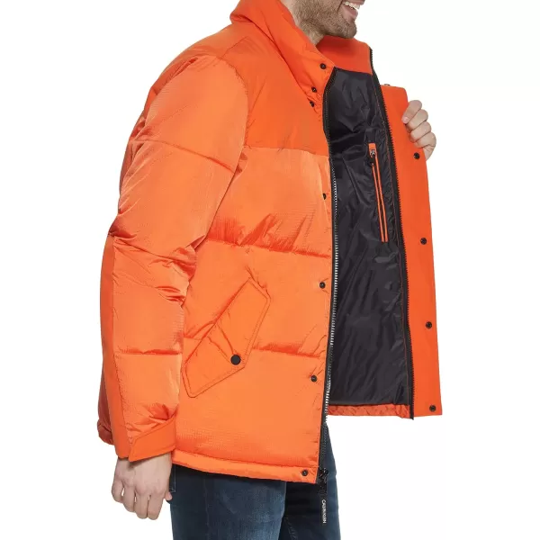 Calvin Klein Mens Alternative Down Puffer JacketOrange