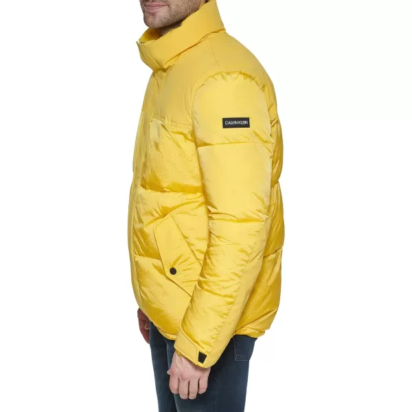 Calvin Klein Mens Alternative Down Puffer JacketYellow