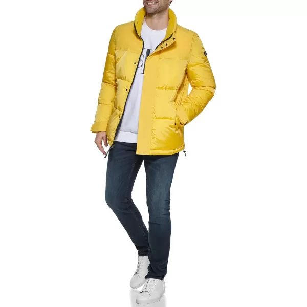 Calvin Klein Mens Alternative Down Puffer JacketYellow