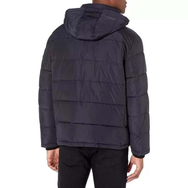 Calvin Klein Mens Core Puffer with Polar Fleece Bib JacketTrue Navy