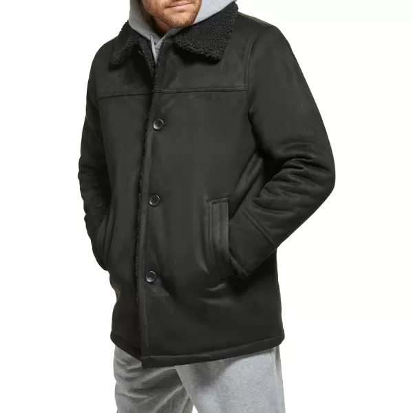 Calvin Klein Mens Faux Shearling JacketBlack