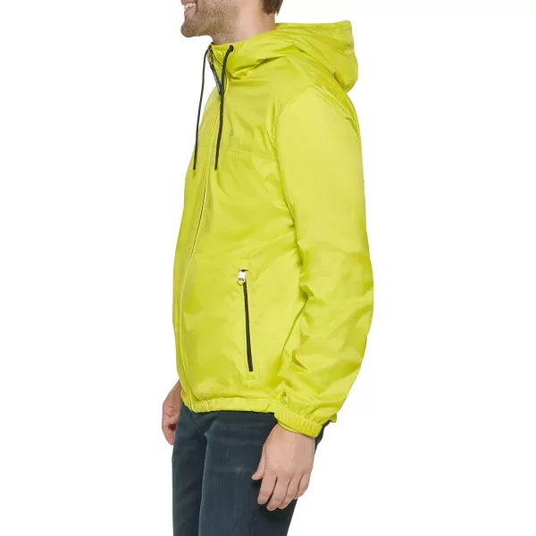 Calvin Klein Mens Hooded WindbreakerCitrus