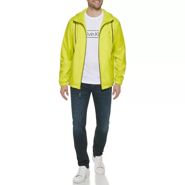 Calvin Klein Mens Hooded WindbreakerCitrus