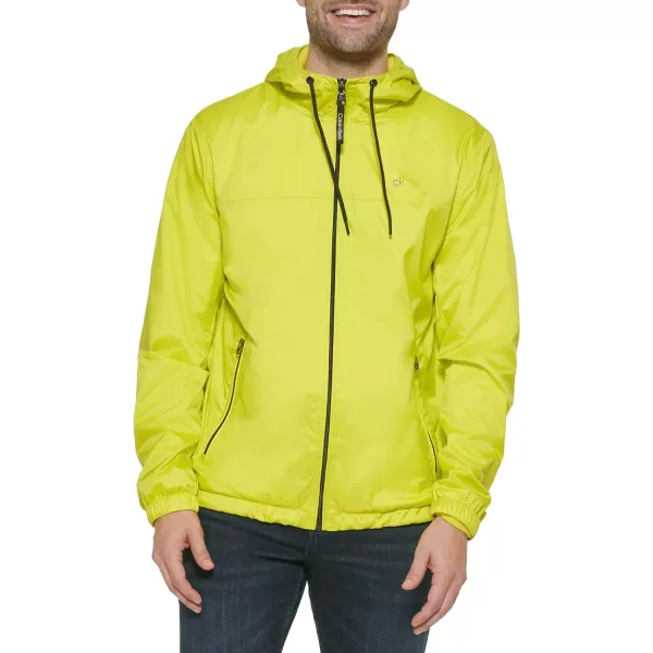 Calvin Klein Mens Hooded WindbreakerCitrus