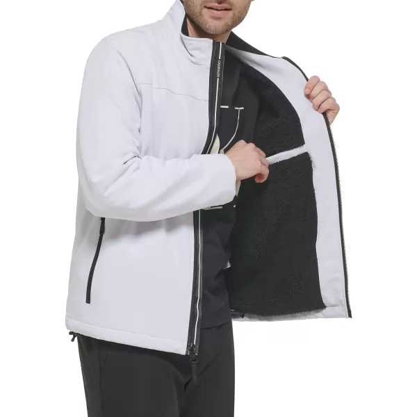 Calvin Klein Mens Lined Soft Shell JacketWhite